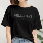 ロゴプリント半袖Tシャツ　ドット文字