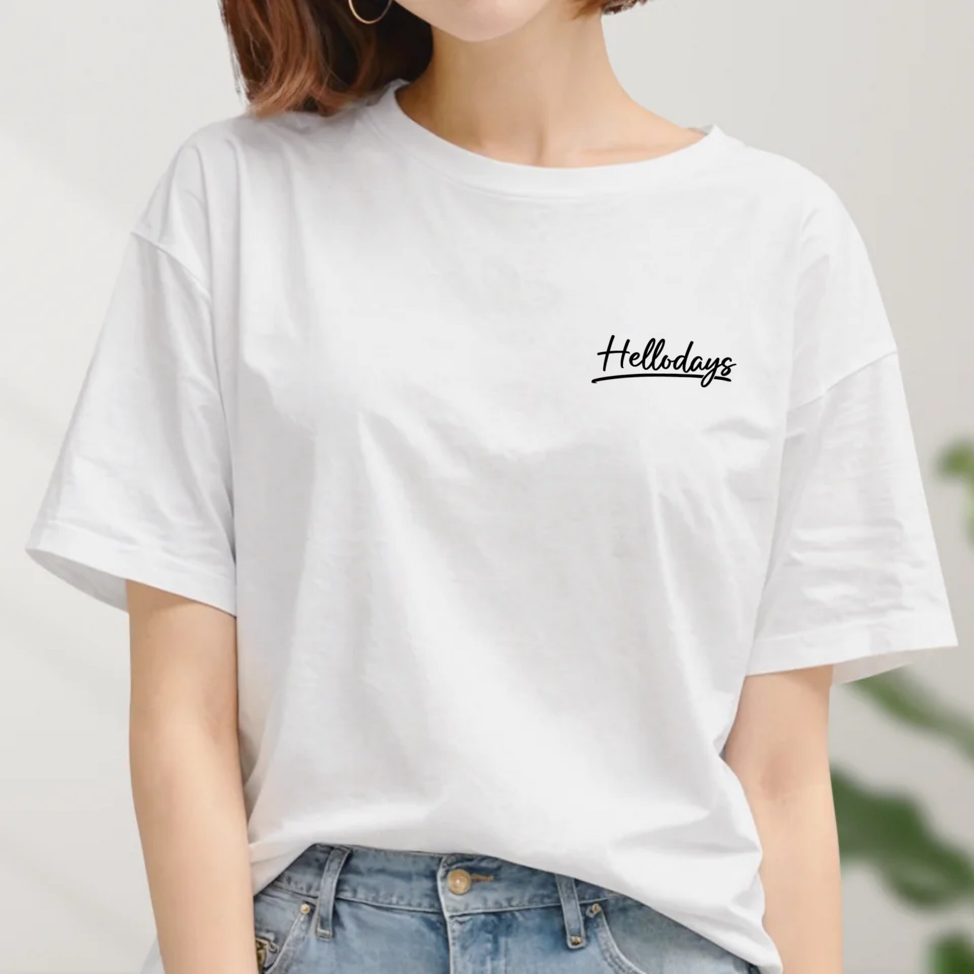 ロゴプリント半袖Tシャツ　ワンポイント